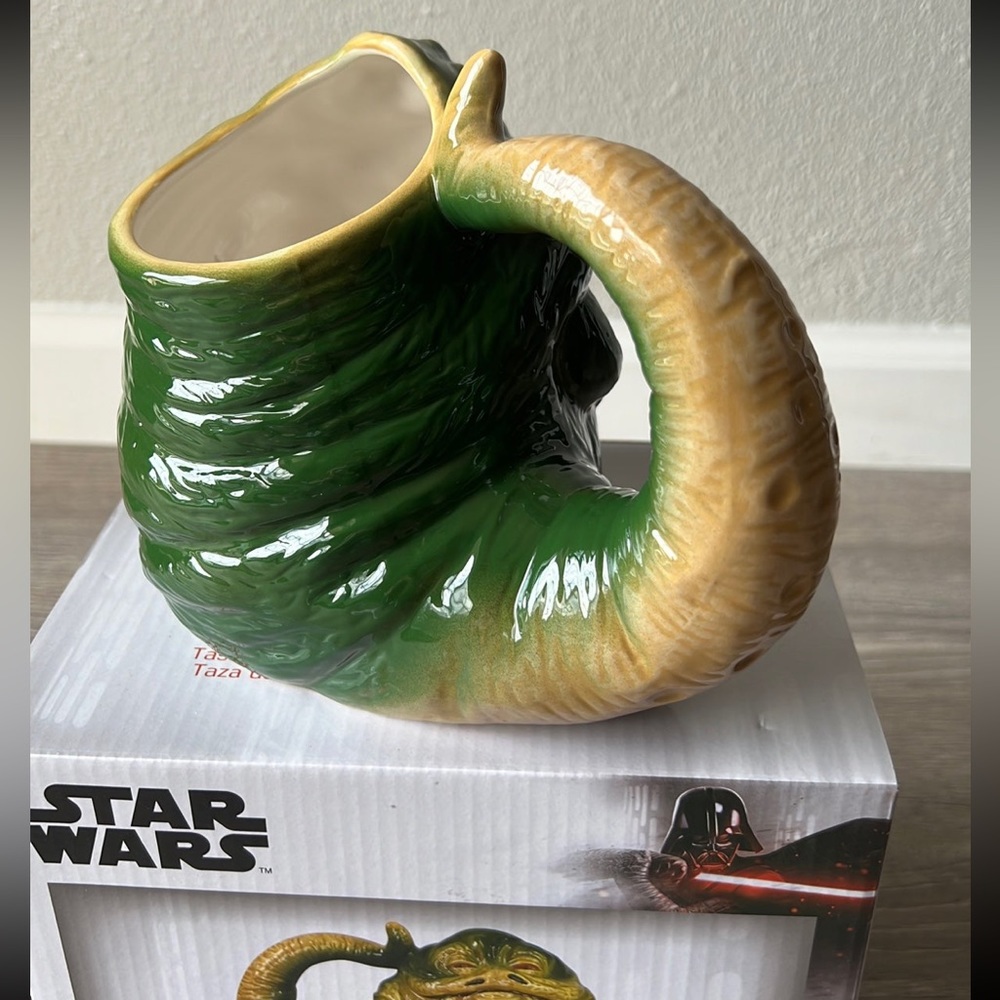 Star Wars Jabba The Hutt Shaped Ceramic Soup Coffee Mug Cup, 20 Ounce - Picture 4 of 9